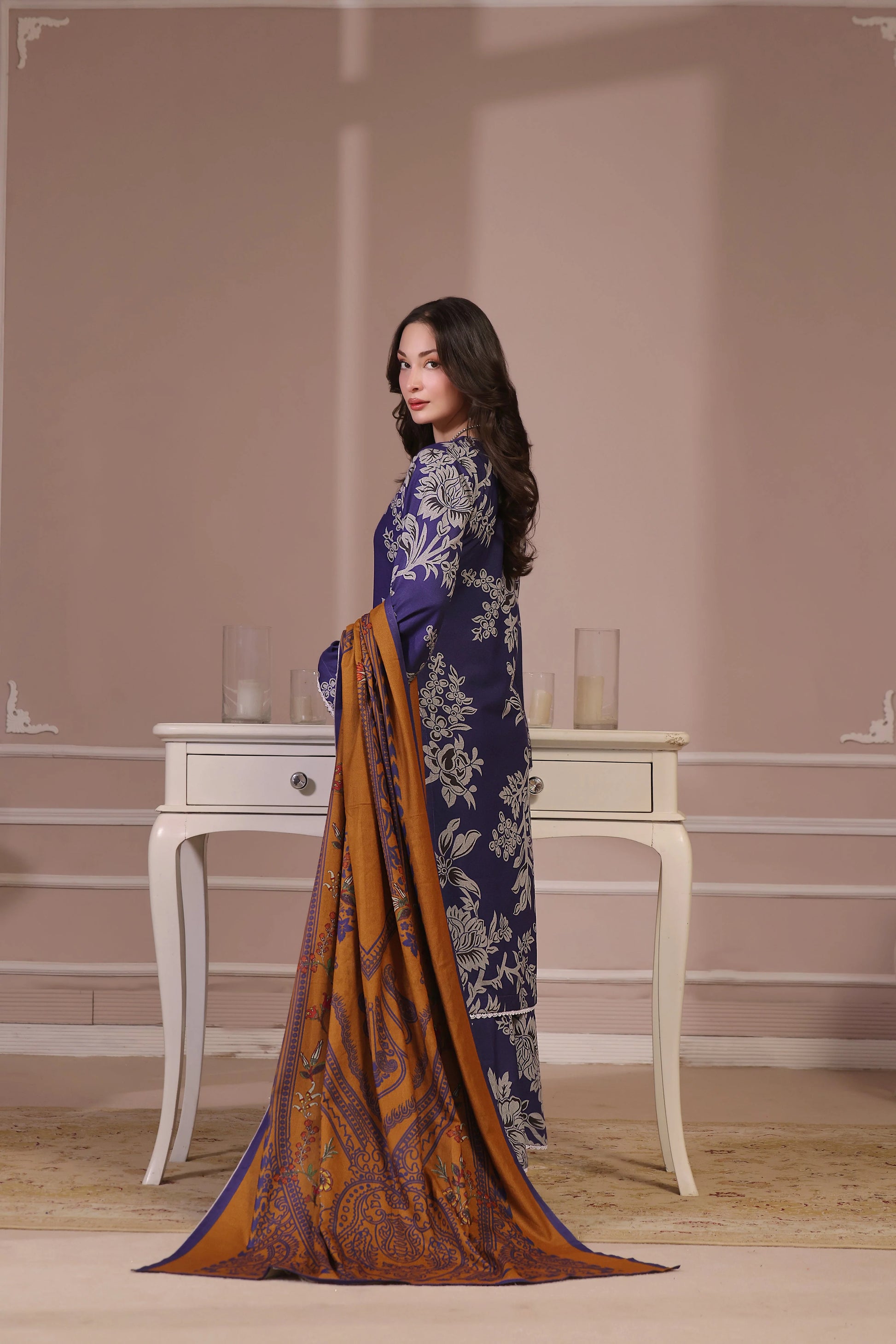 dos du shalwar kameez montrant la coupe fluide