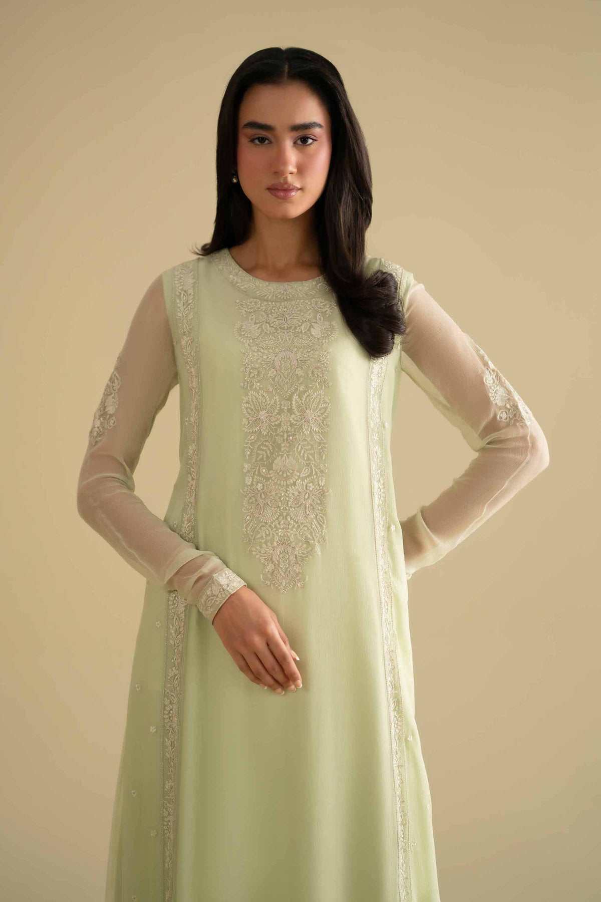 2 Piece - Embroidered Suit - KFE26-60