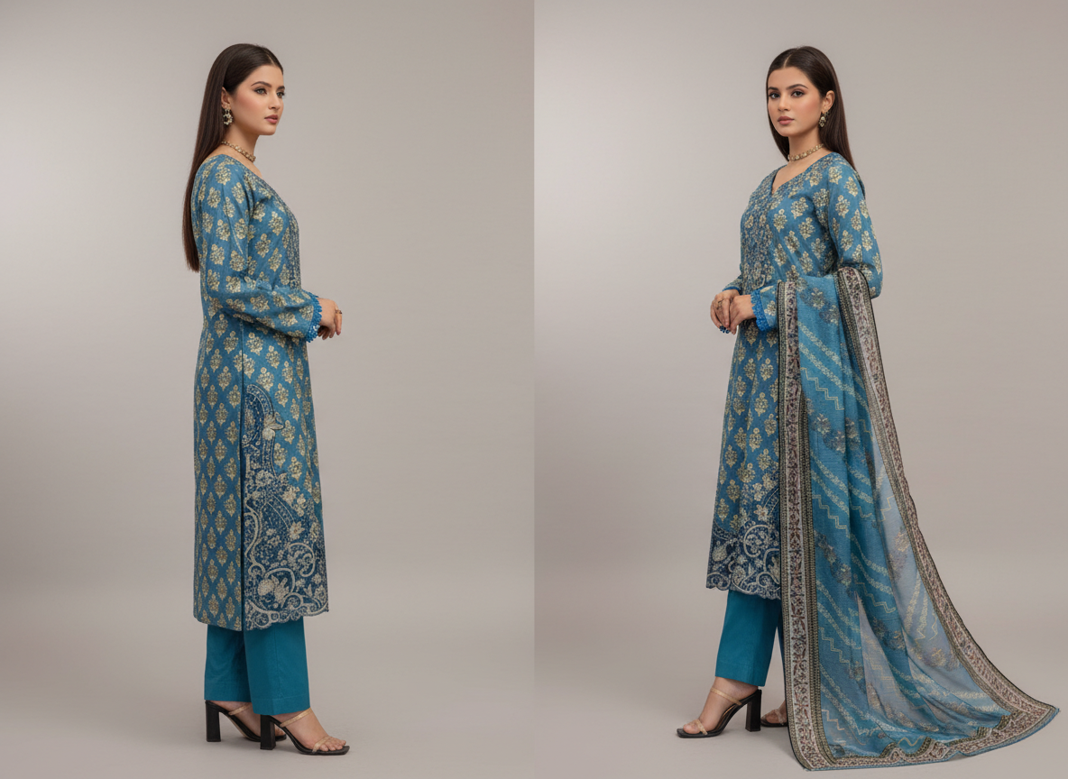 Soni Luxury Lawn 02 – Ensemble brodé 3 pièces pour femme