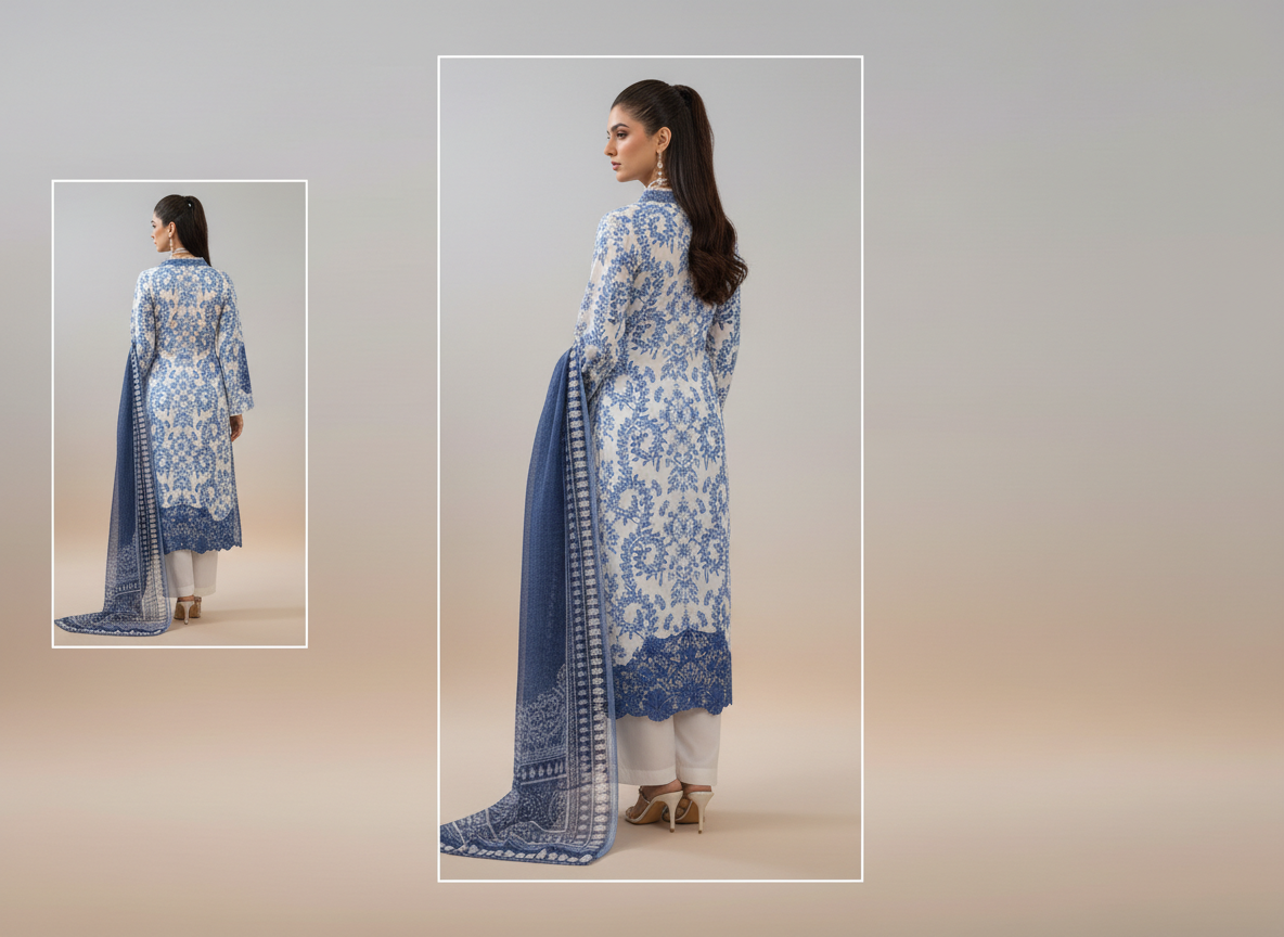 Soni Luxury Lawn 01 – Ensemble brodé 3 pièces pour femme
