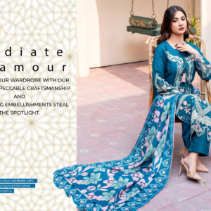 Original Khaddar Soni Embroidered 3-Piece Suit