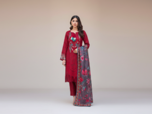 Original Khaddar Soni Embroidered 3-Piece Suit
