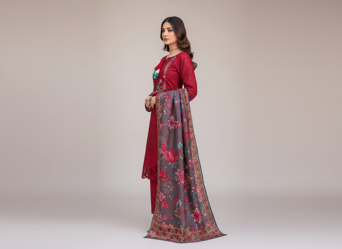 original khaddar soni embroidered 3 piece suit original khaddar soni embroidered 3 piece suit