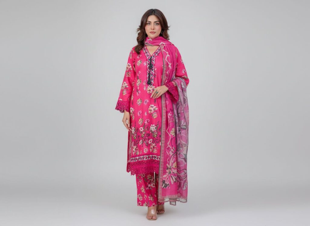 haya noor embroidered slub linen stitched 3 piece suit 02 winter collection