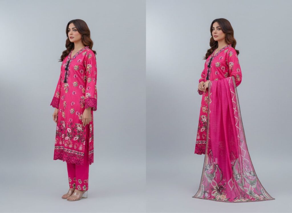 haya noor embroidered slub linen stitched 3 piece suit 02 winter collection