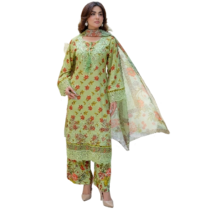 Haya Noor Embroidered Slub Linen stitched 3 Piece Suit 05-Winter Collection