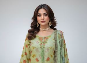 haya noor embroidered slub linen stitched 3 piece suit 05 winter collection