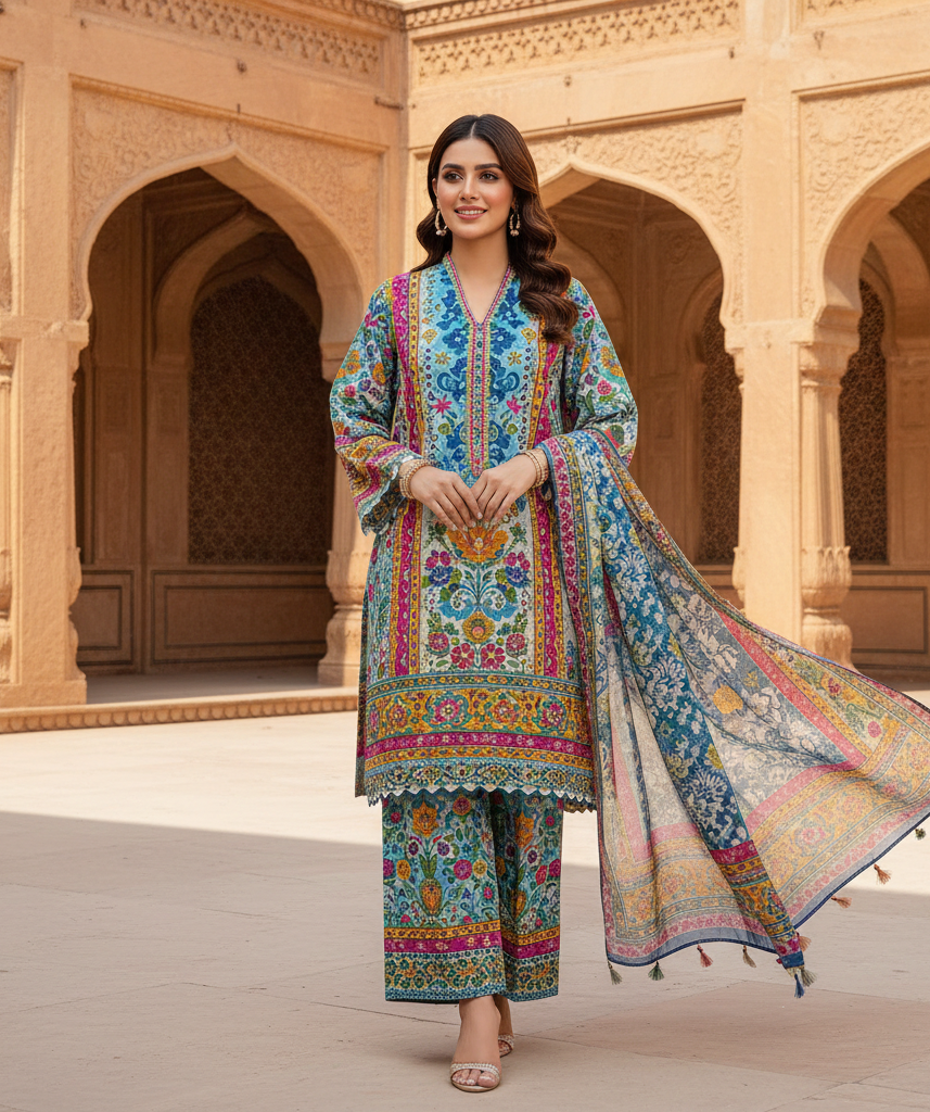 From Tradition to Trend: Block Printing at Abeerah Boutique gemini generated image em42ccem42ccem42