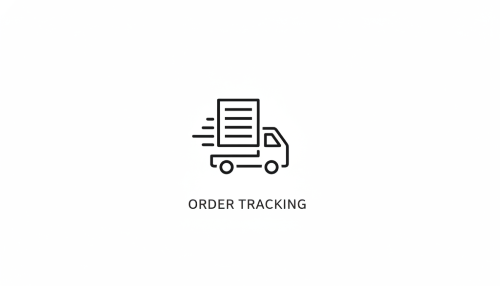order tracking icon (line art)