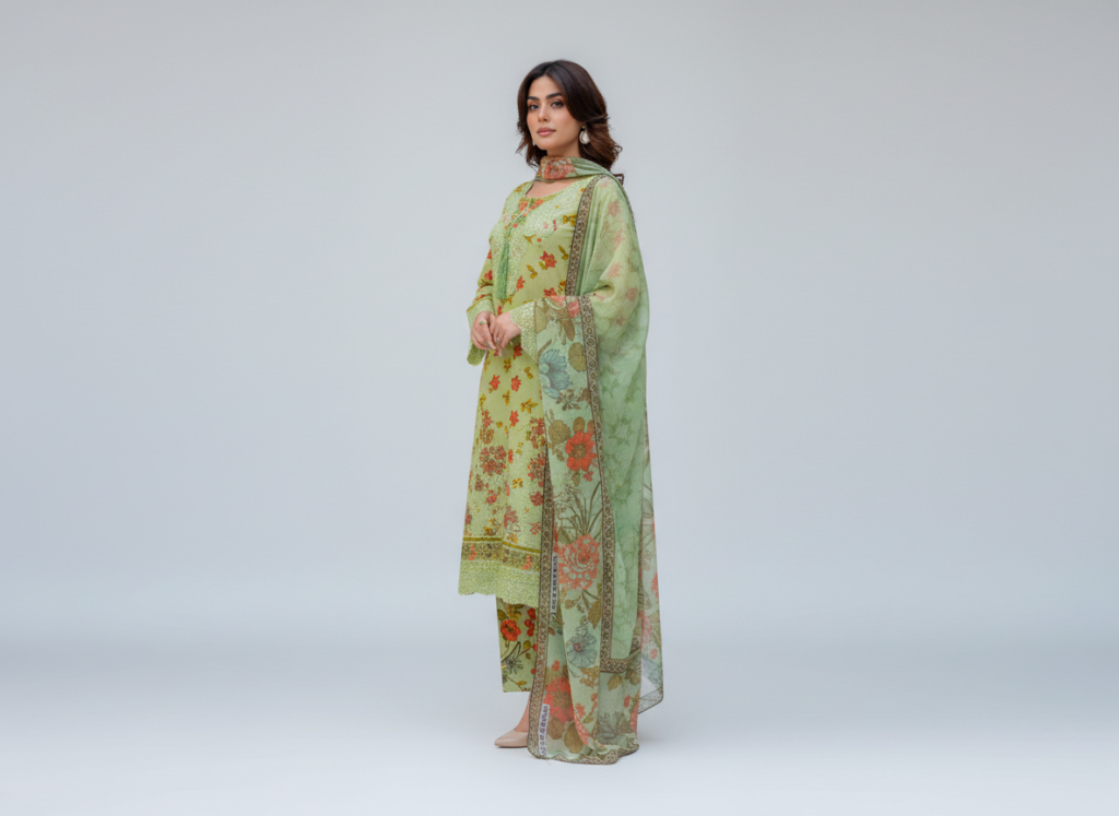 haya noor embroidered slub linen stitched 3 piece suit 05 winter collection