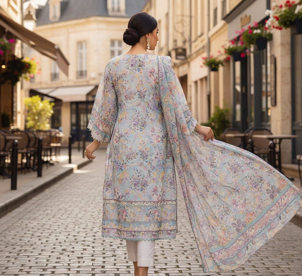 Pakistani Summer Dresses in France Pakistani summer dress, ready-to-wear, breathable